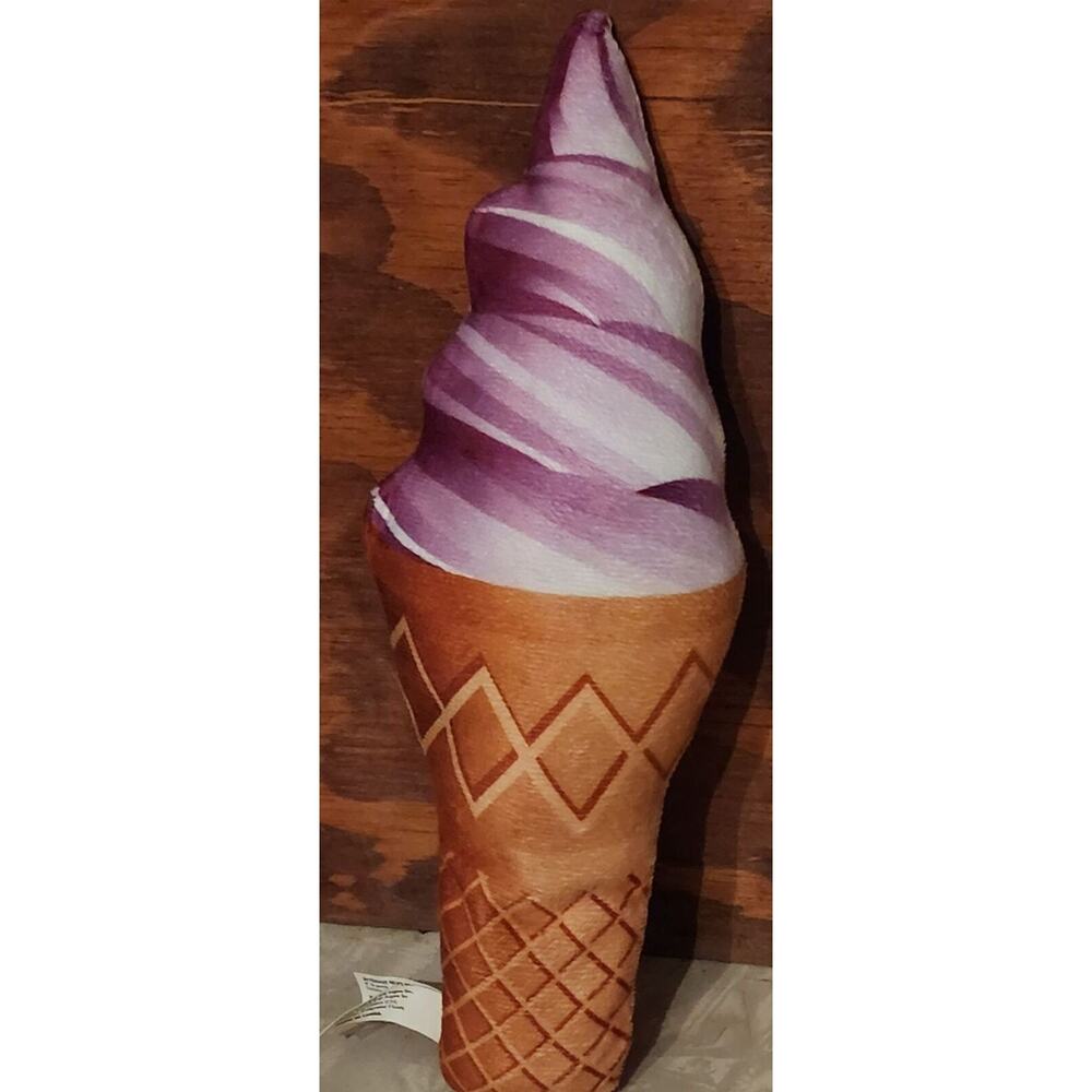 Ice Cream Plush Toy Factory Berry Purple Swirl Cone 10 Inch See Pictures